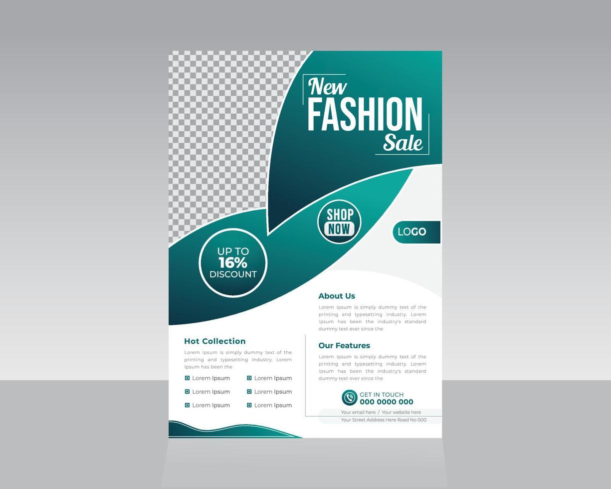 Fashion Flyer Template Design vector