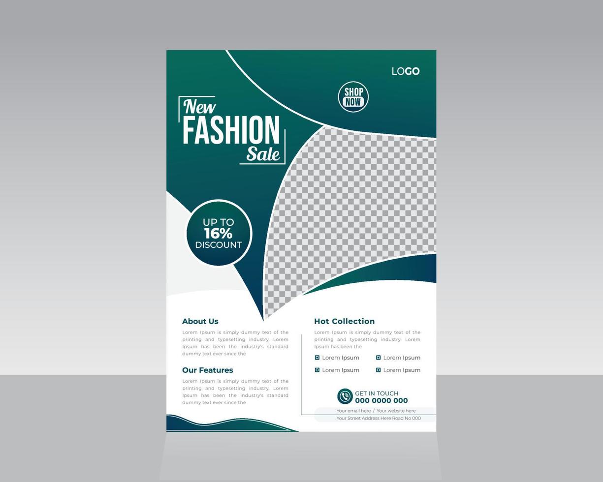 Fashion Flyer Template Design vector