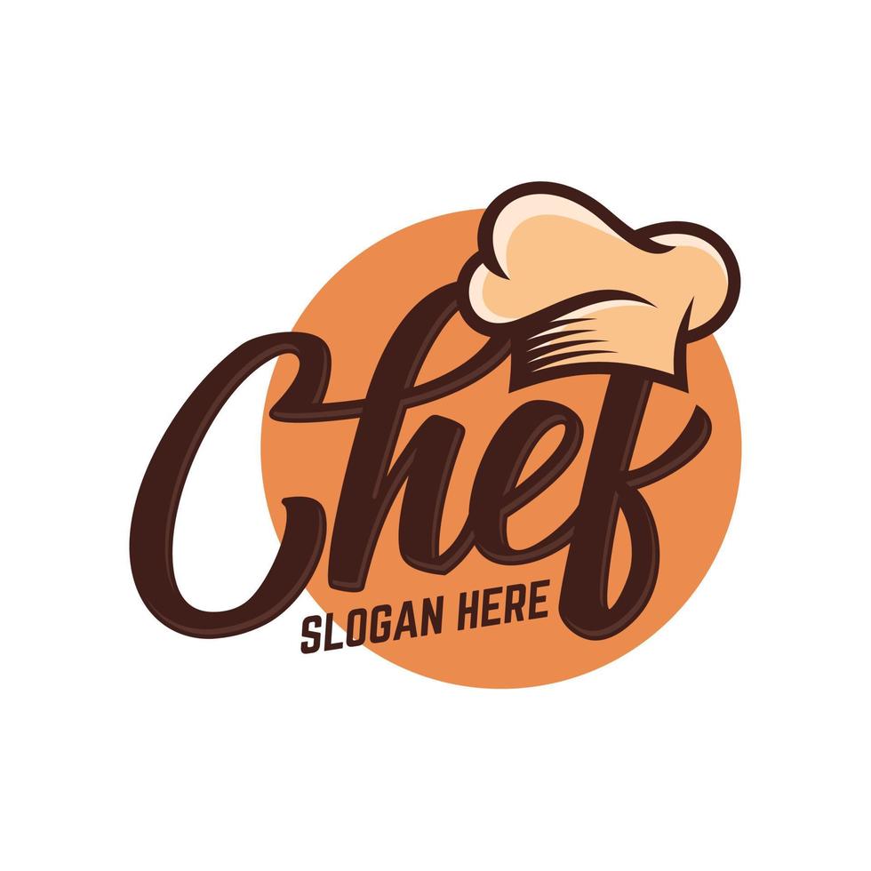 kitchen chef vintage design logo vector template