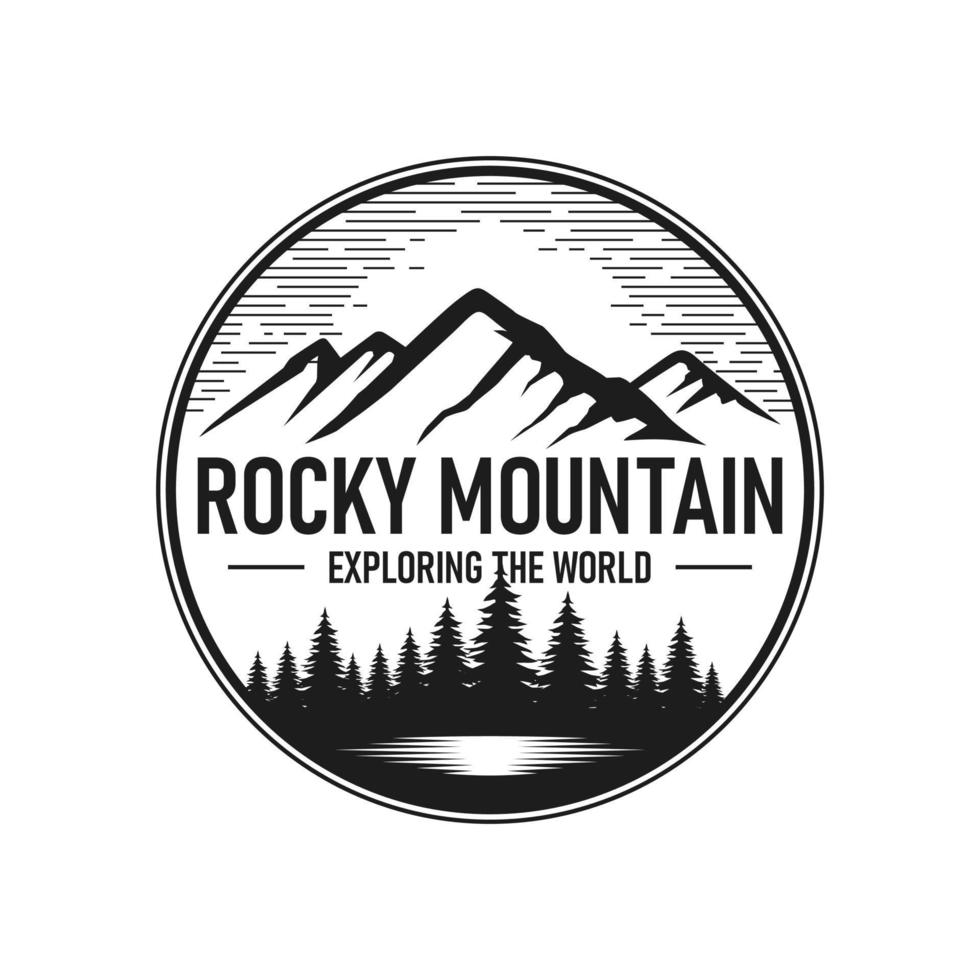 Mountain logo design vector illustration