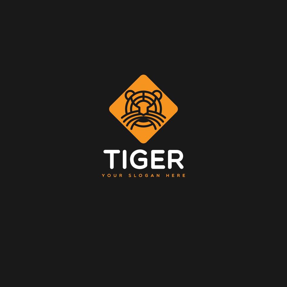 vector de logotipo de tigre