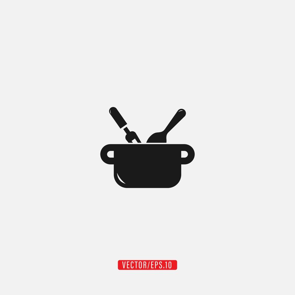 kitchen tools icon vector