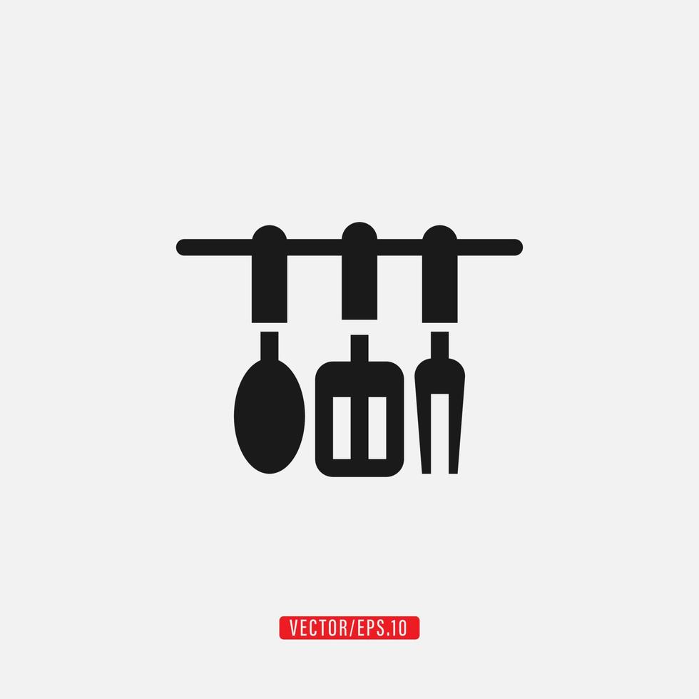 kitchen tools icon vector