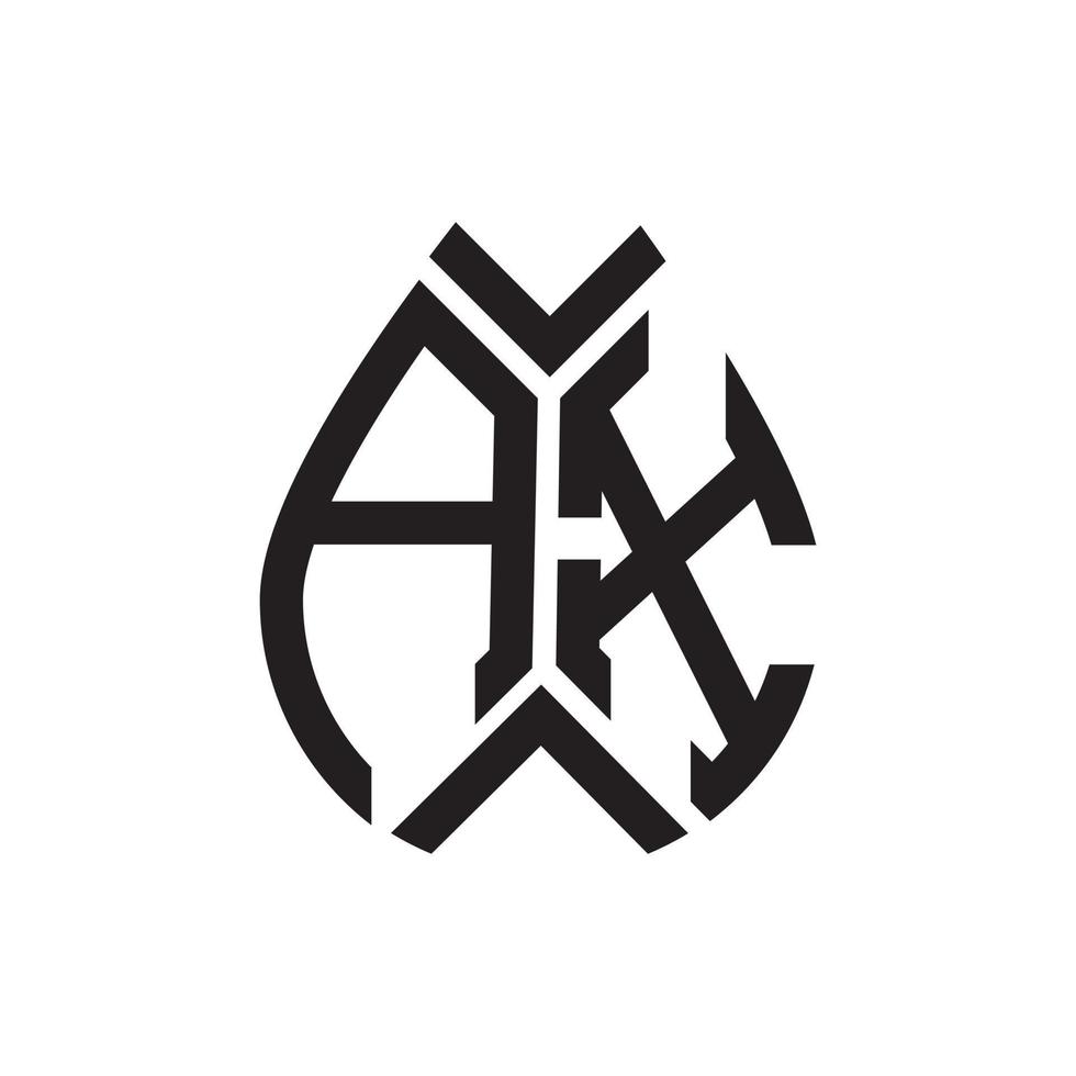 AX letter logo design.AX creative initial AX letter logo design . AX creative initials letter logo concept. vector