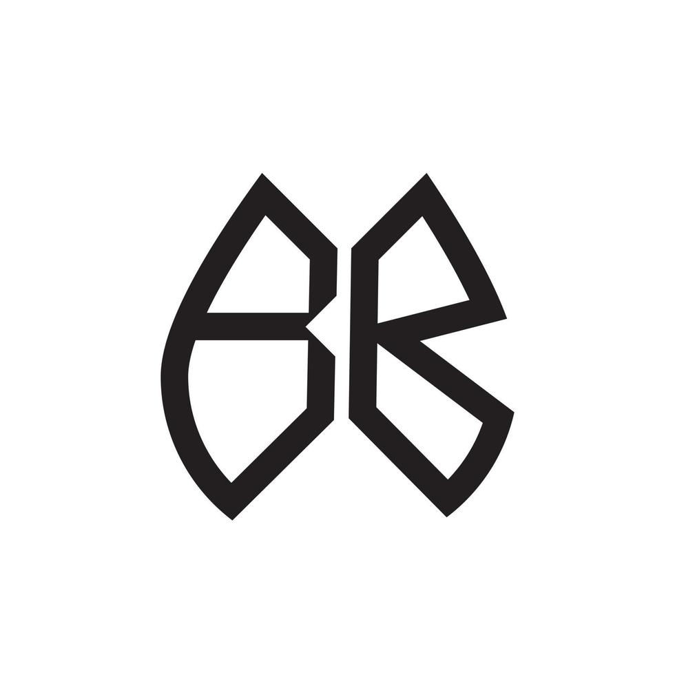 diseño del logotipo de la letra bb. diseño inicial creativo del logotipo de la letra bb. concepto de logotipo de letra de iniciales creativas bb. vector
