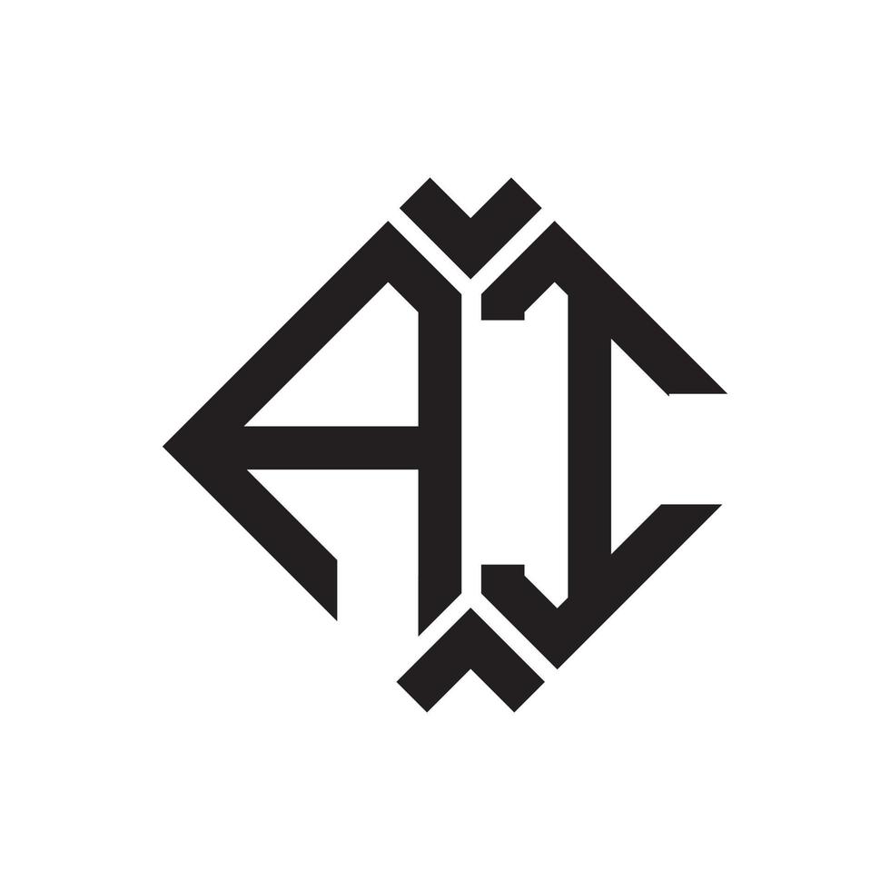 AI letter logo design.AI creative initial AI letter logo design . AI creative initials letter logo concept. vector