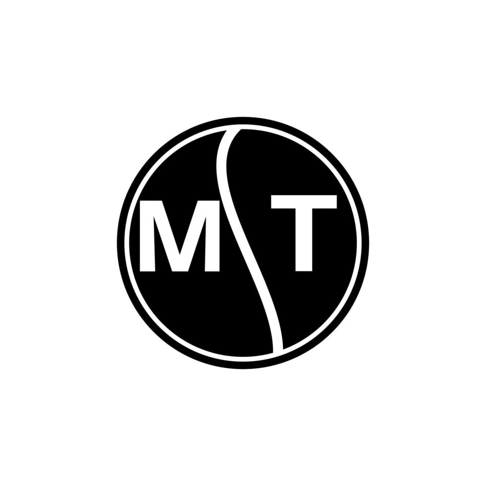 MT letter logo design.MT creative initial MT letter logo design . MT creative initials letter logo concept. vector