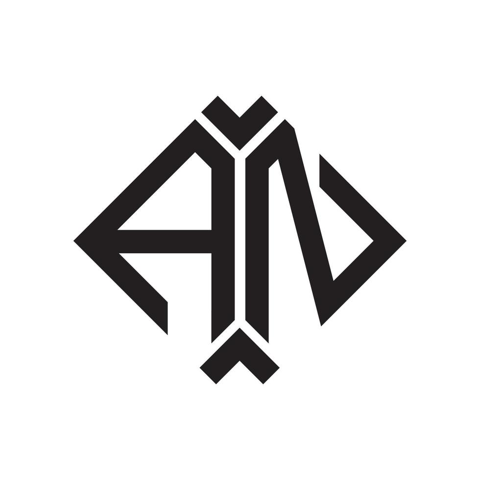 AN letter logo design.AN creative initial AN letter logo design . AN creative initials letter logo concept. vector
