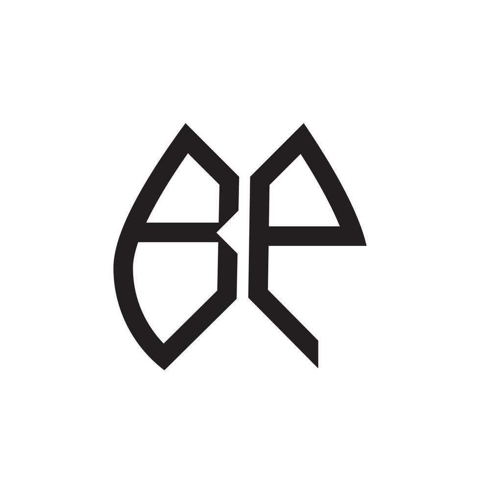 bp letter logo design.bp creativo inicial bp letter logo design. concepto de logotipo de letra de iniciales creativas de bp. vector