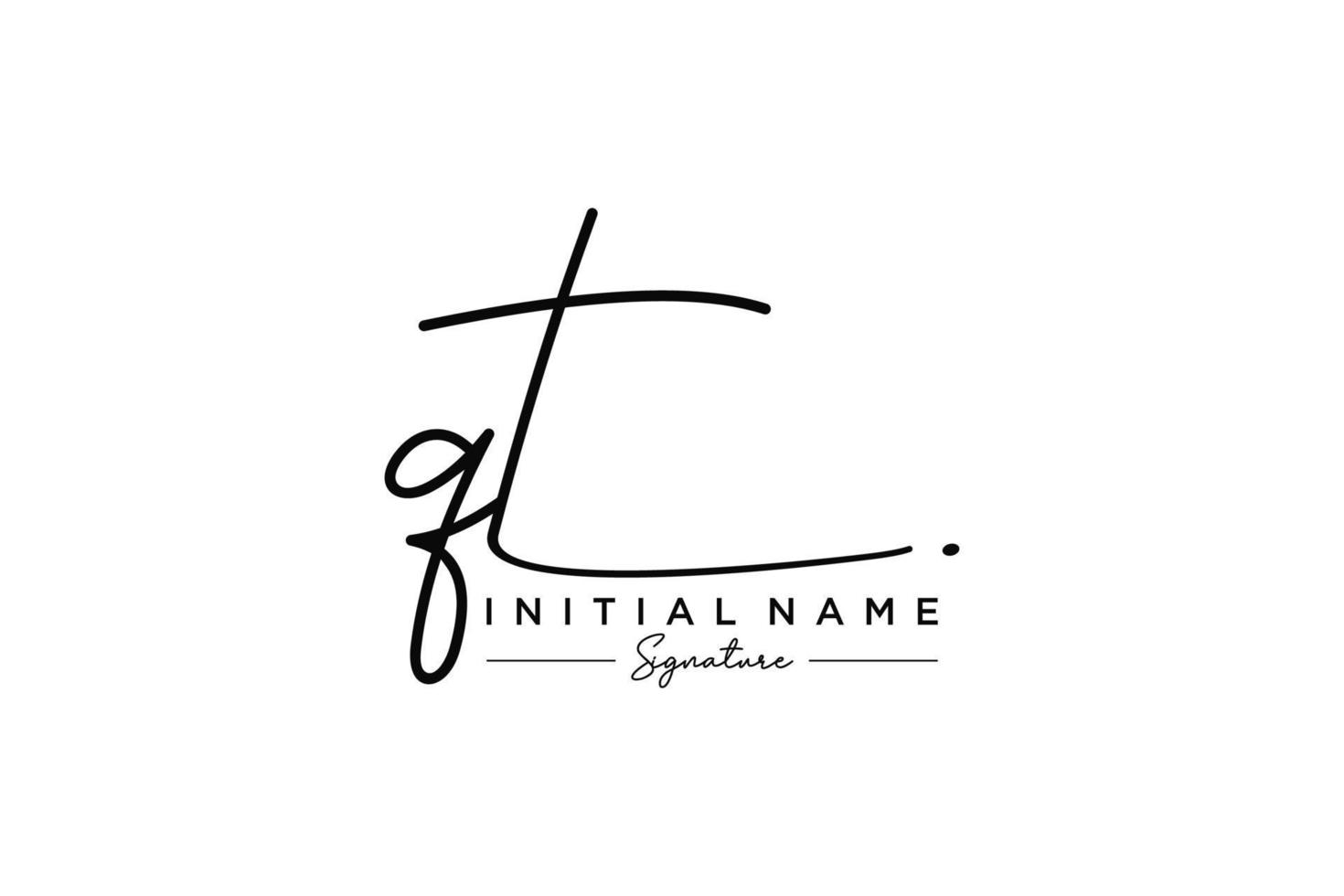 Initial QT signature logo template vector. Hand drawn Calligraphy lettering Vector illustration.