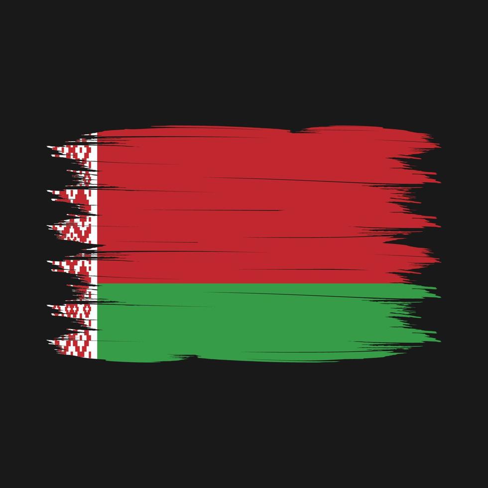 Belarus Flag Brush Vector