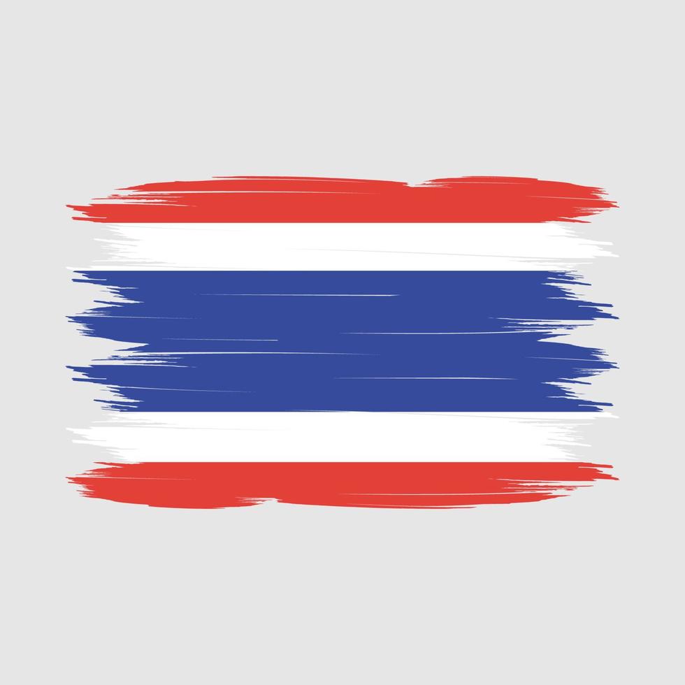 Thailand Flag Brush Vector