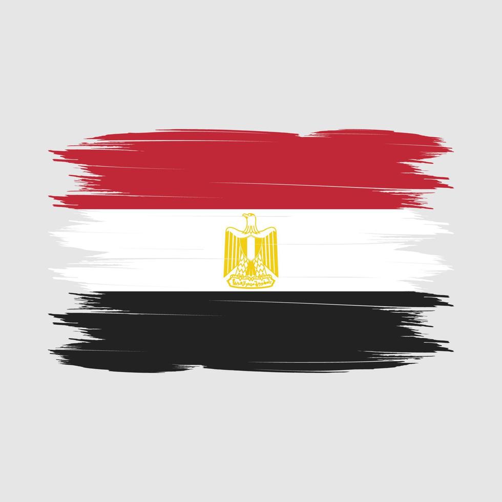 Egypt Flag Brush Vector