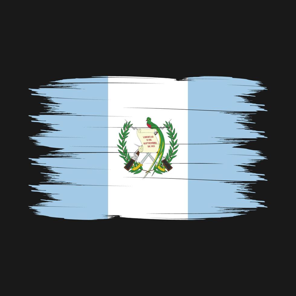 Guatemala Flag Brush Vector