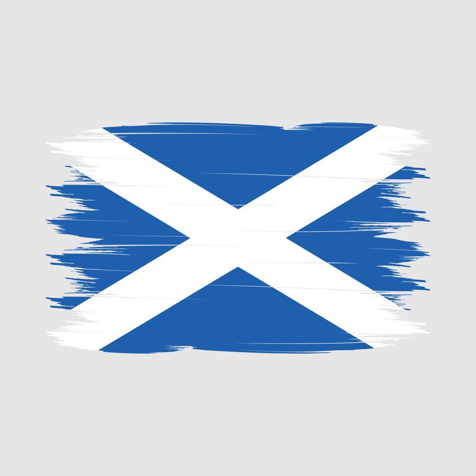 Scotland Flag Brush Vector