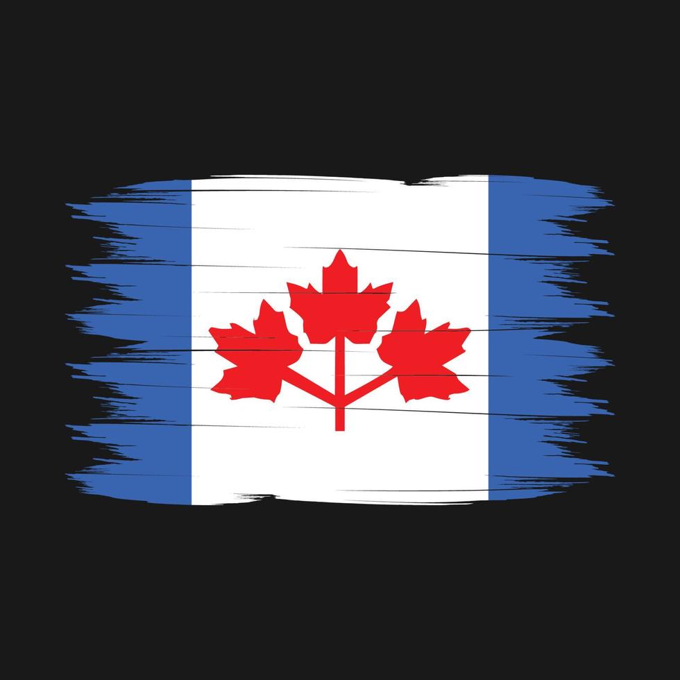 Canada Flag Brush Vector