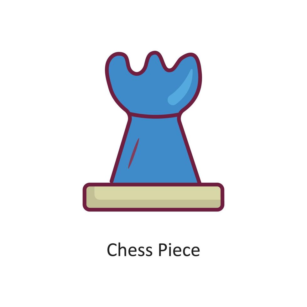 Chess Piece vector filled outline Icon Design illustration. Gaming Symbol on White background EPS 10 File
