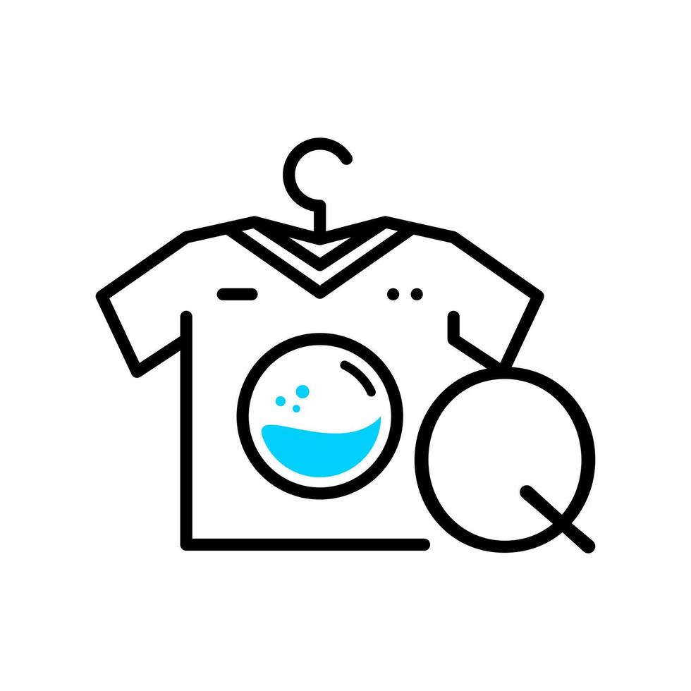 Initial Q Laundry Logo vector