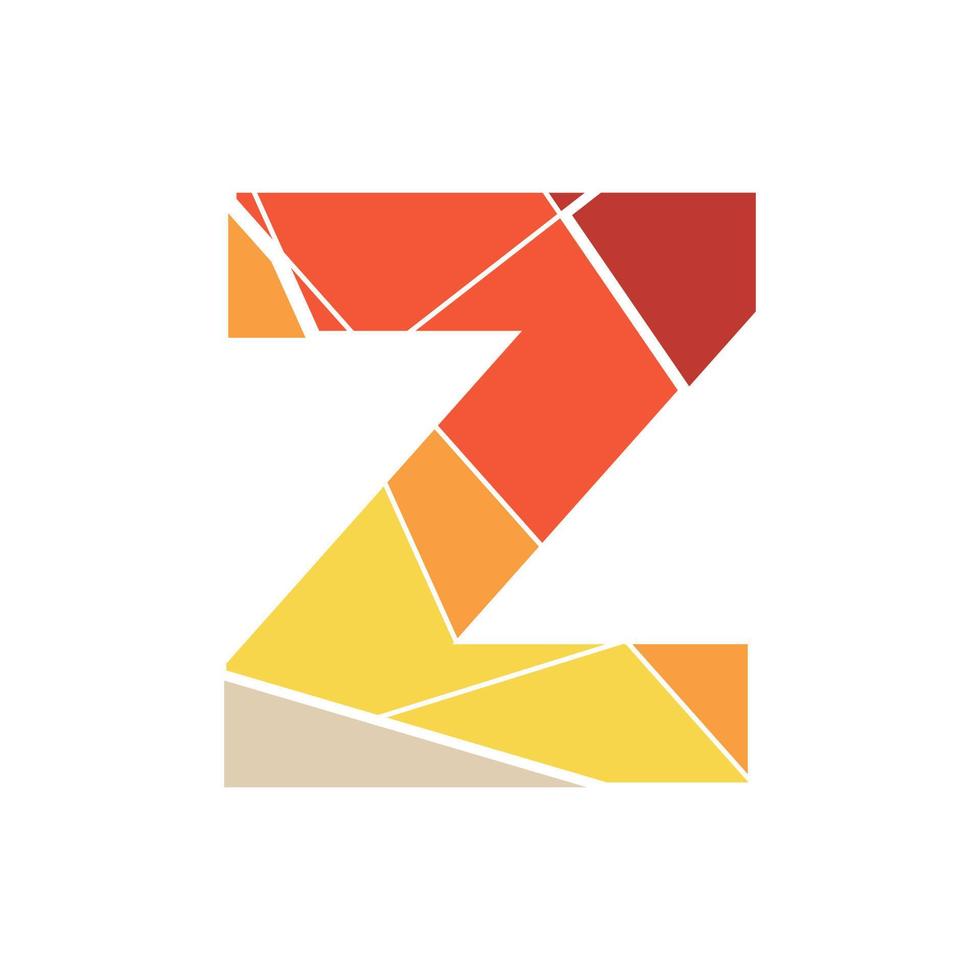 Initial Z Mosaic Logo vector