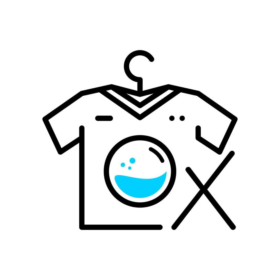 Initial X Laundry Logo vector