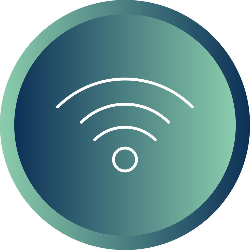 Beautiful Wifi Signal Line Vector Icon