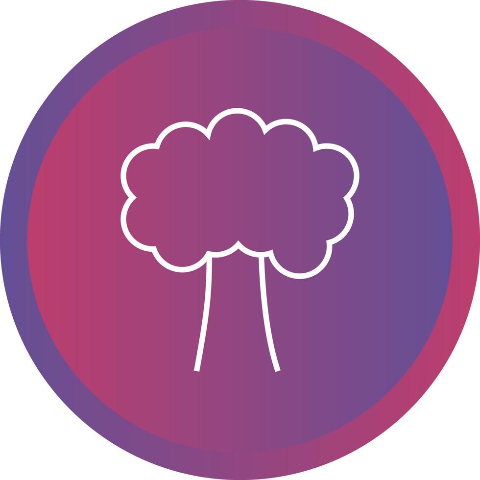 Beautiful Tree Line Vector Icon