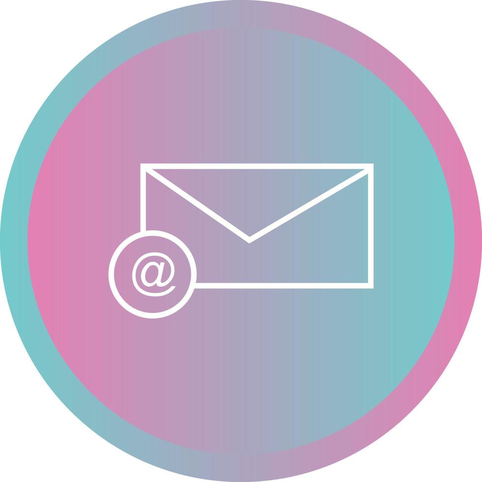 Beautiful G Mail Line Vector Icon