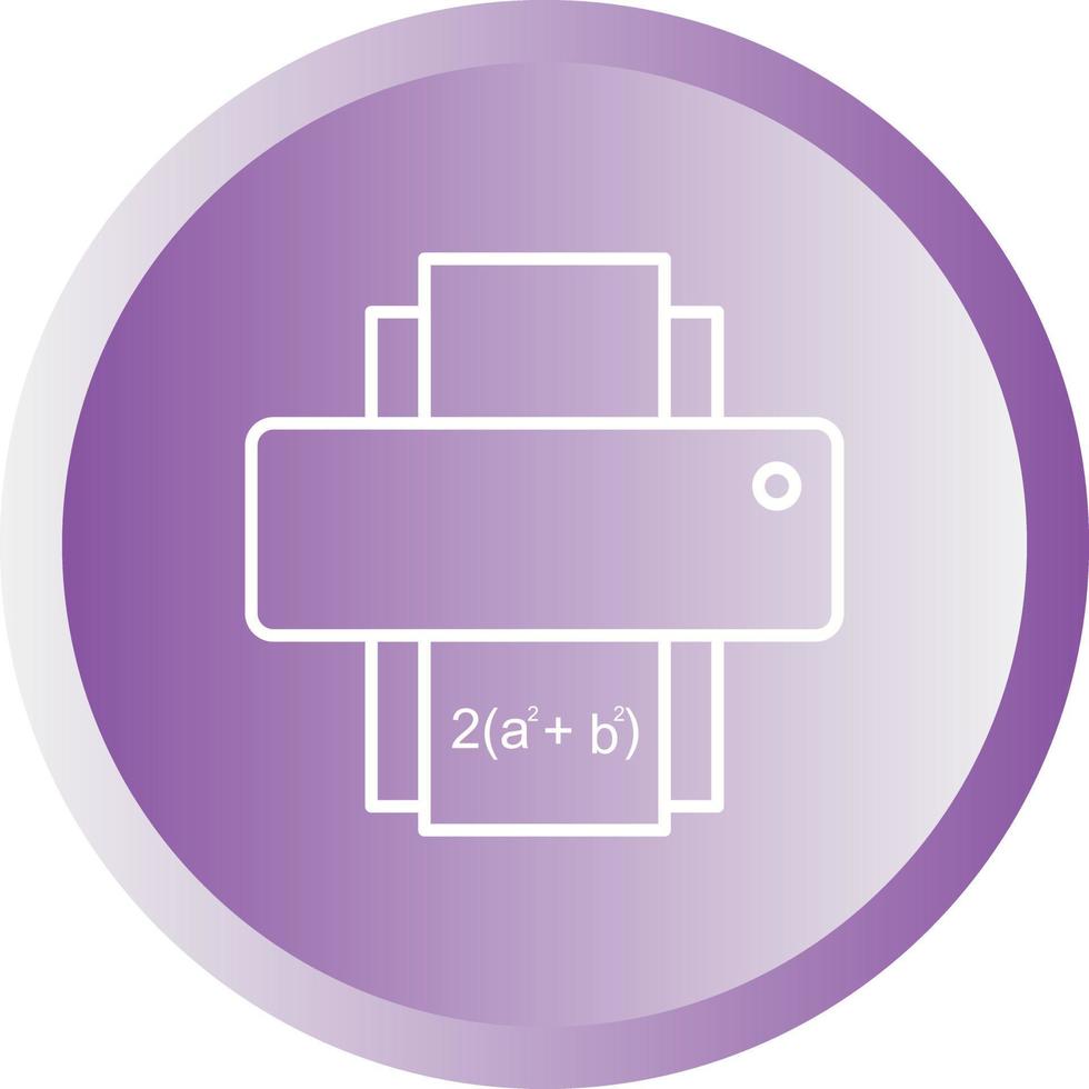 Beautiful Printer Line Vector Icon