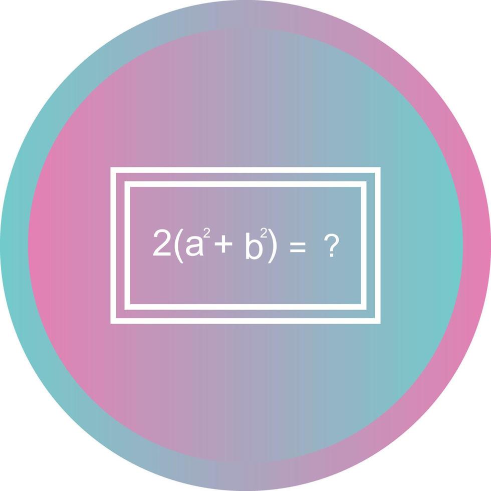 Beautiful Solving Formula Line Vector Icon