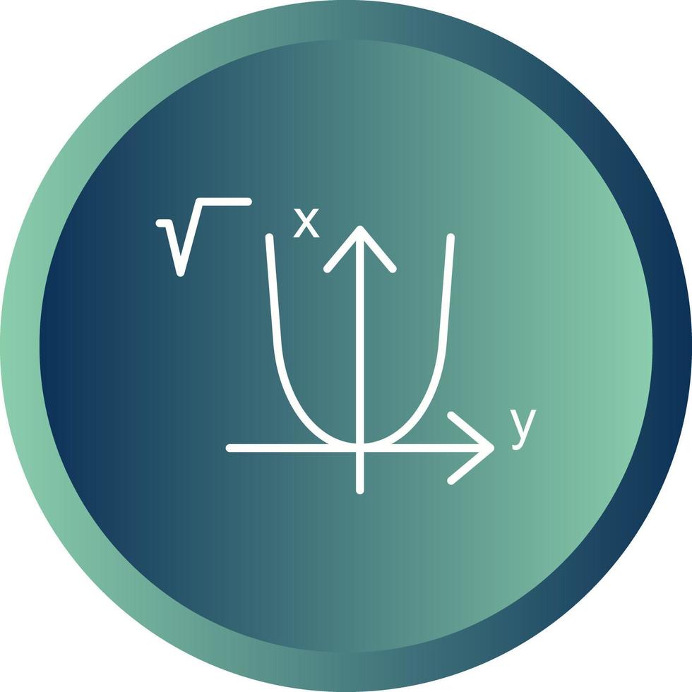 hermoso icono de vector de línea de álgebra