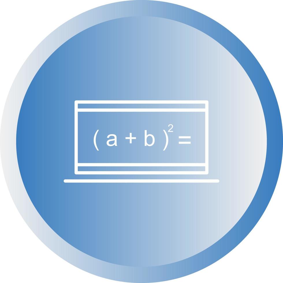Beautiful Online Formula Line Vector Icon