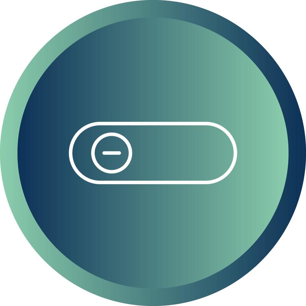 Beautiful Slide Button Line Vector Icon
