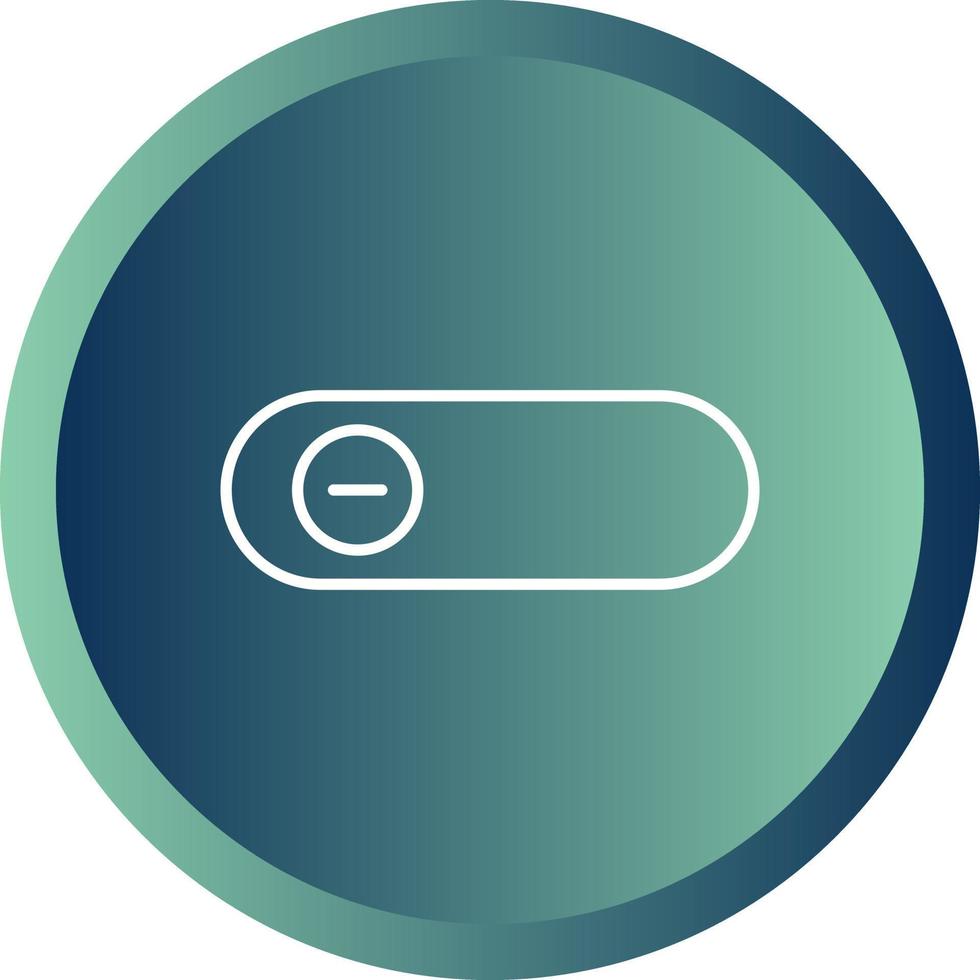 Beautiful Slide Button Line Vector Icon