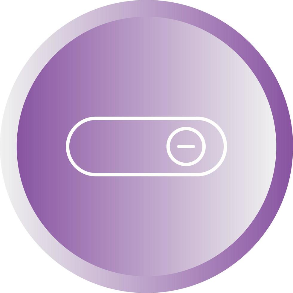 Beautiful Slide button Line Vector Icon