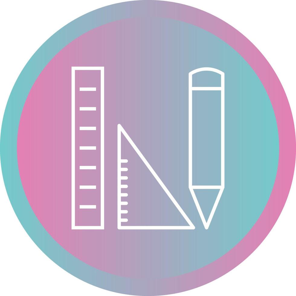 Beautiful Geometry tools Line Vector Icon