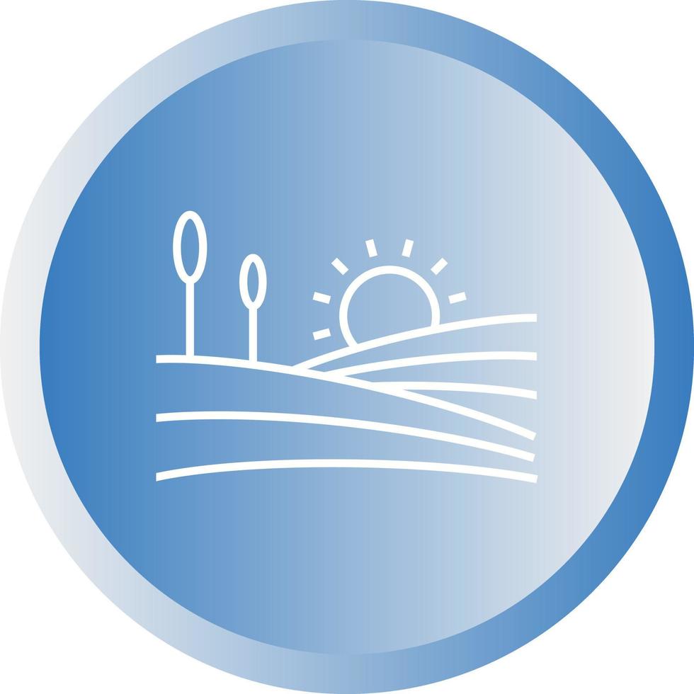 Beautiful farms Line Vector Icon