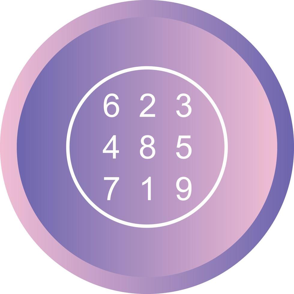 Beautiful Number Theory Line Vector Icon