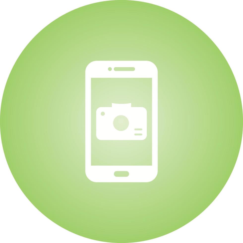 Unique Camera App Vector Glyph Icon