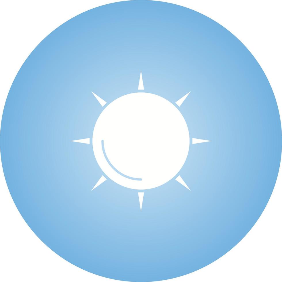 Unique Sun Vector Glyph Icon