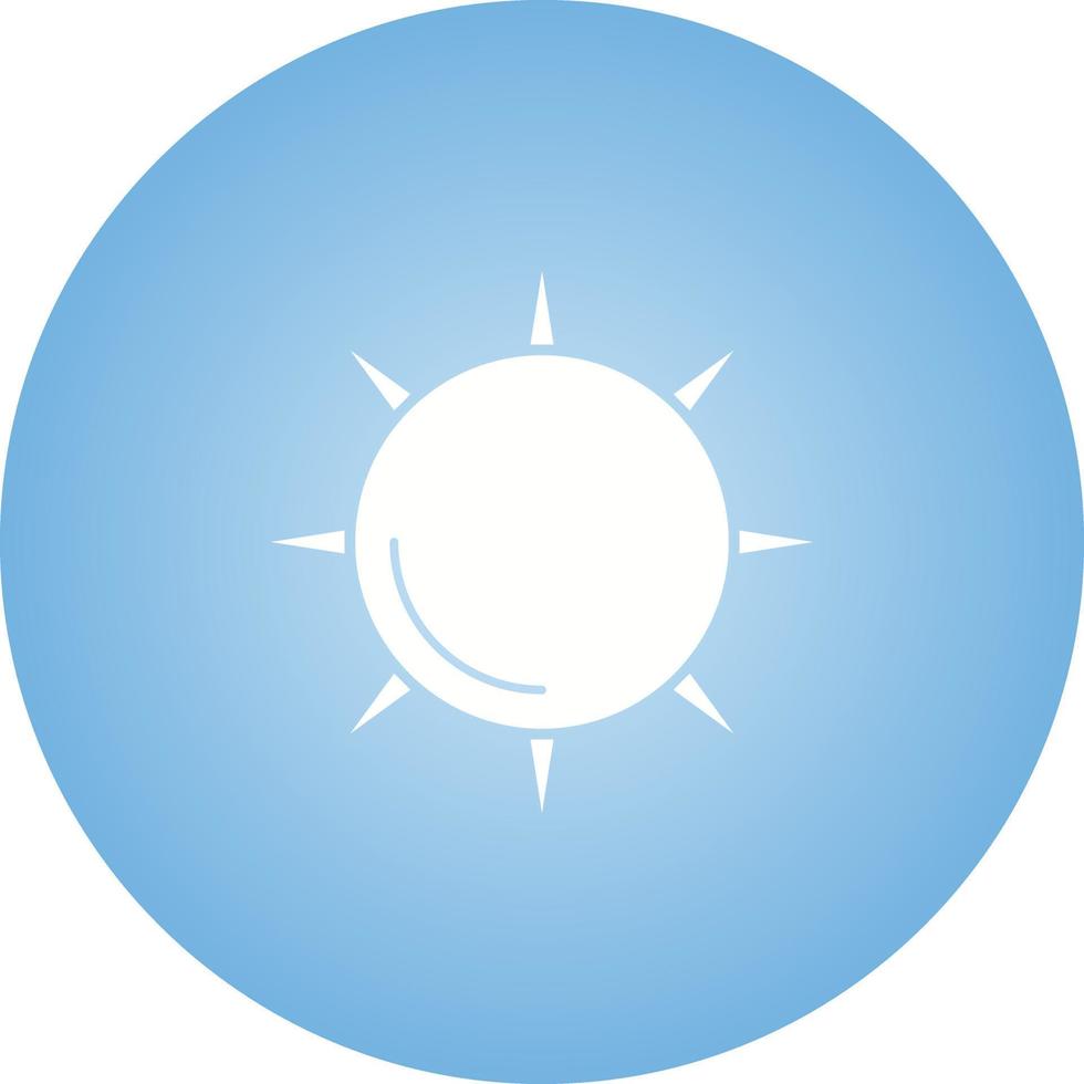 Unique Sun Vector Glyph Icon