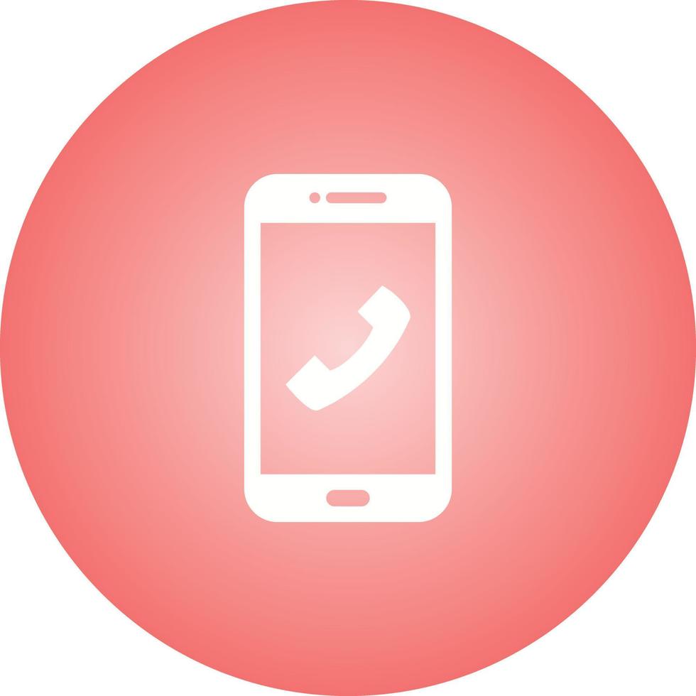 Unique Dial Call Vector Glyph Icon