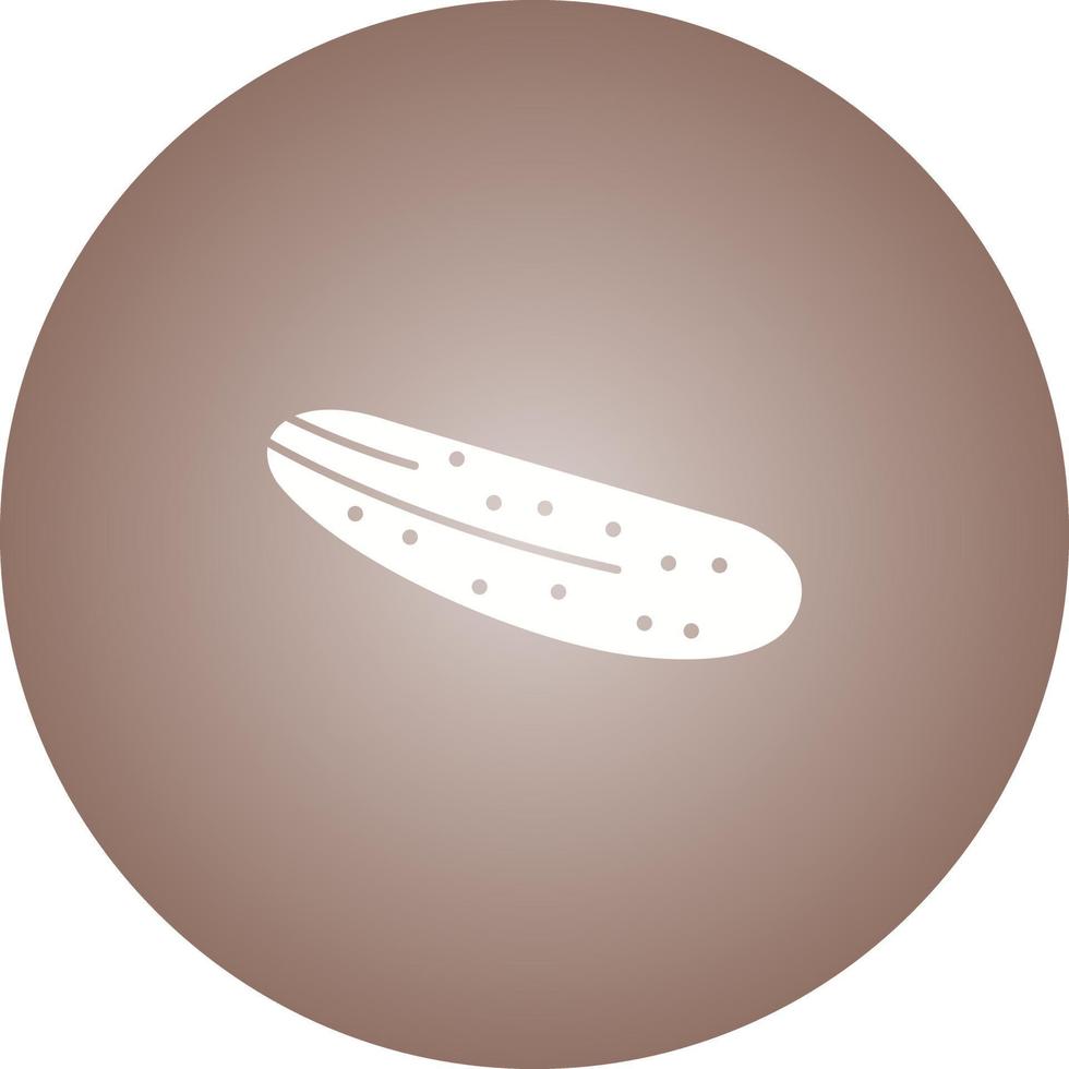 Unique Cucumber Vector Glyph Icon