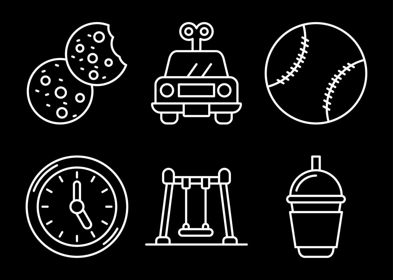 Unique Line Inverted Vector Icon Set 17486859 Vector Art at Vecteezy