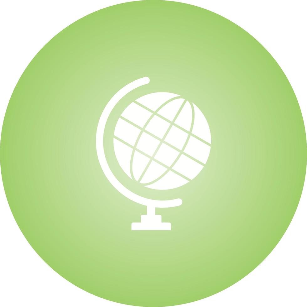 icono de glifo de vector de globo único