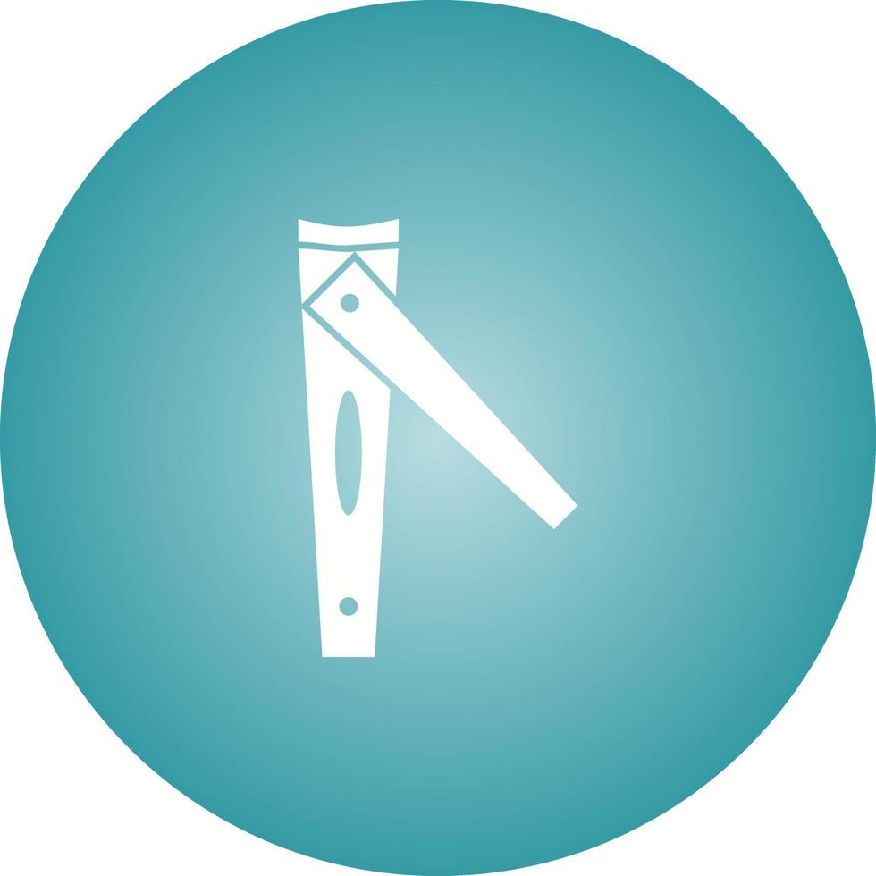 Unique Nail Cutter Vector Glyph Icon
