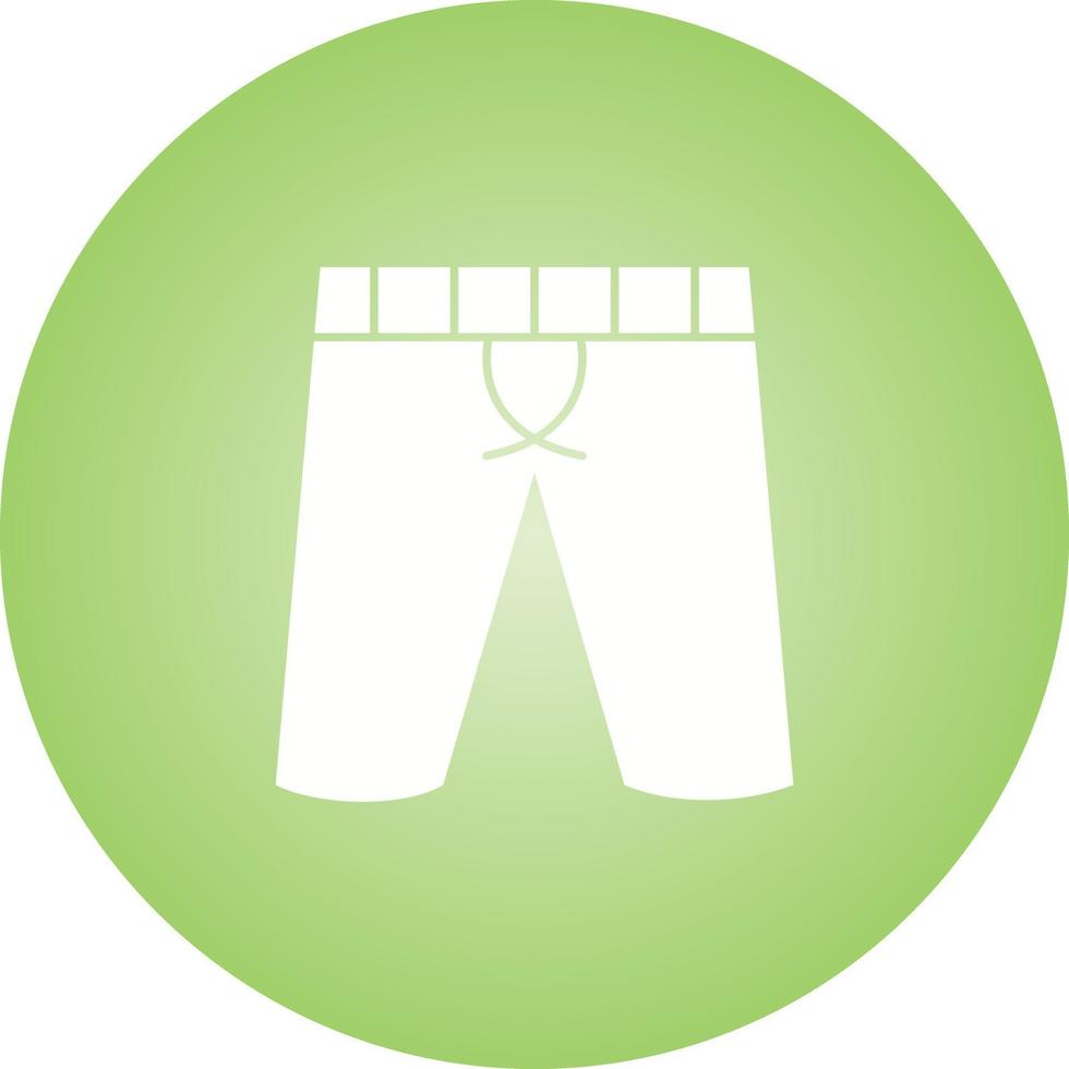 Unique Shorts Vector Glyph Icon