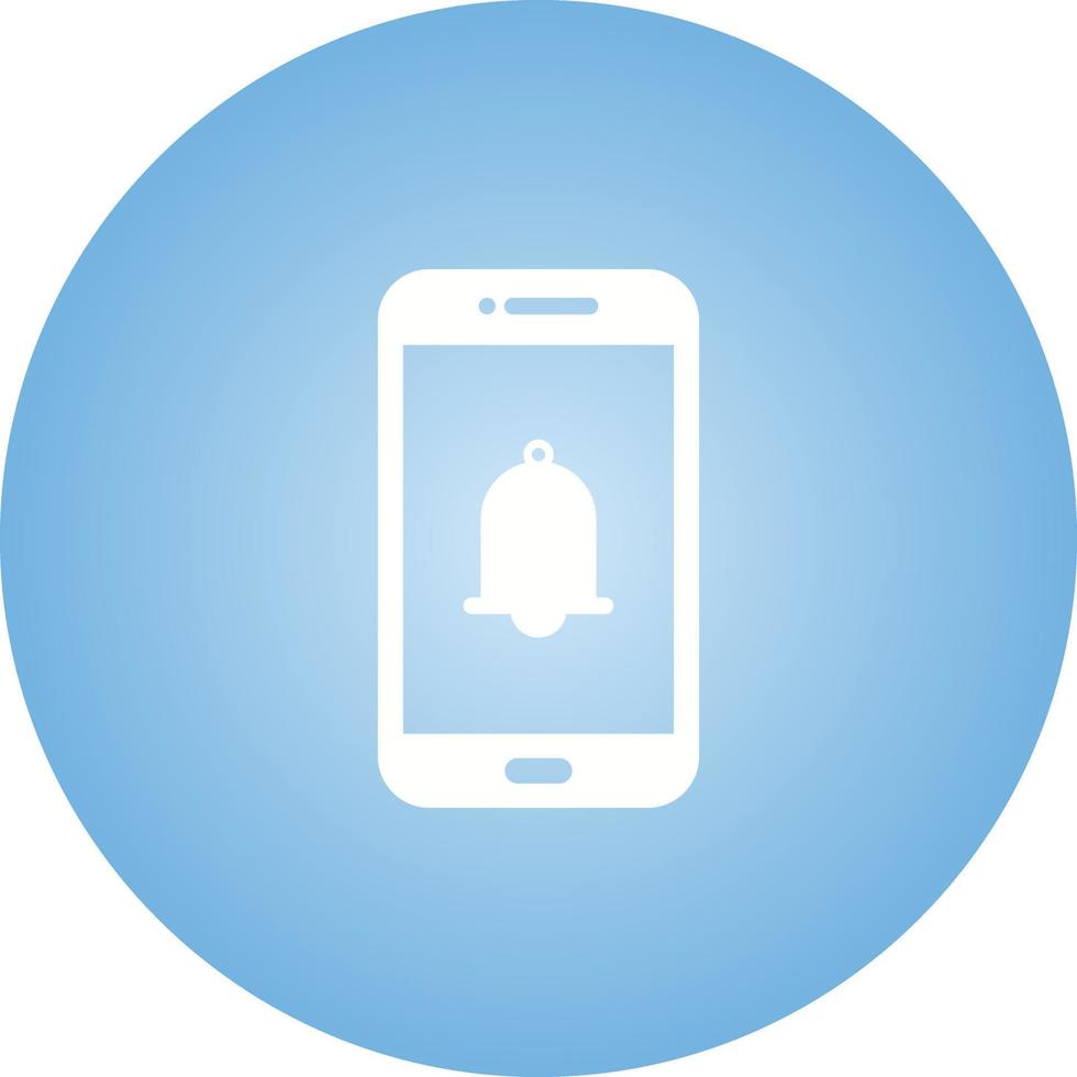 Unique Alarm Ringing Vector Glyph Icon