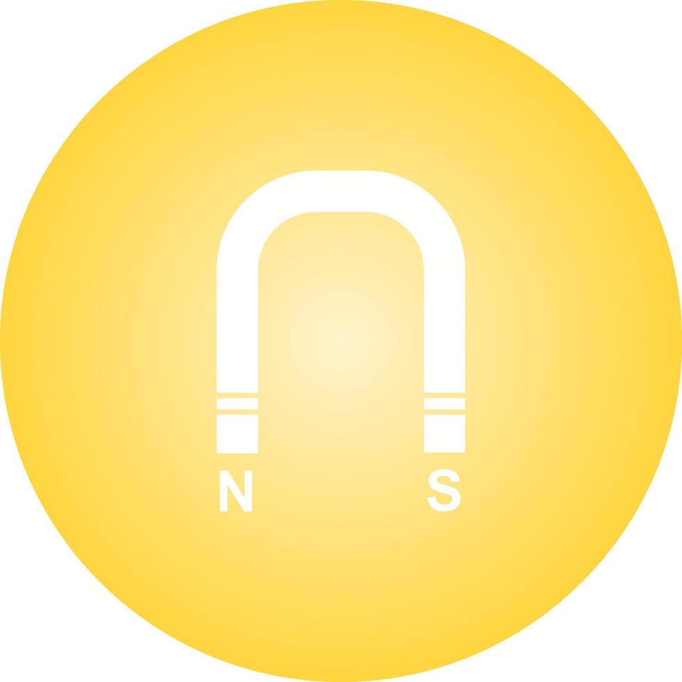 Unique Magnet Vector Glyph Icon