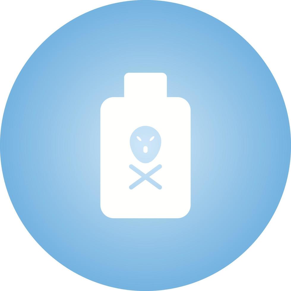 Unique Dangerous Chemical Vector Glyph Icon