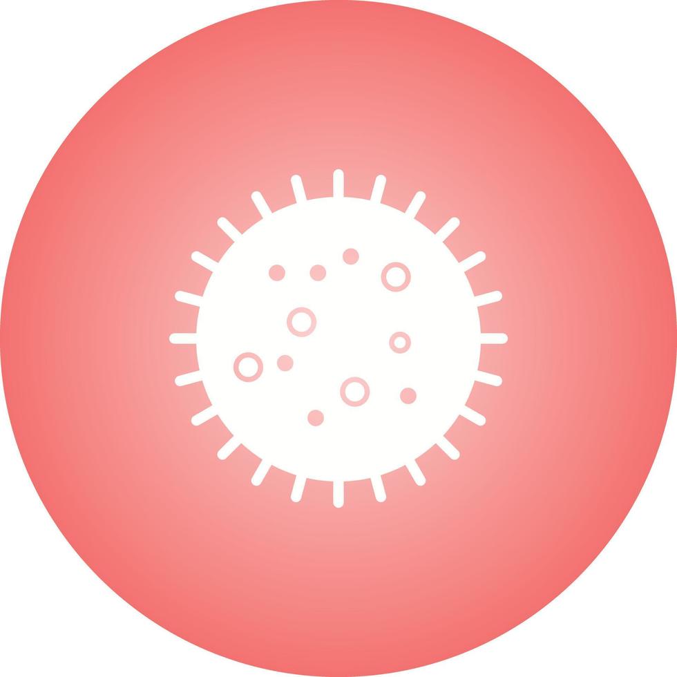 Unique Bacteria In Slide Vector Glyph Icon